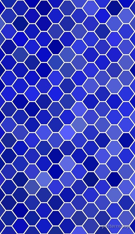 Blue Hexagon Tile, Hexagon Tile Pattern, Tiles Pattern, Hexagon Tiles, Tapestry Throw, Tile Patterns, Galaxy Wallpaper, Wood Print, Shades Of Blue