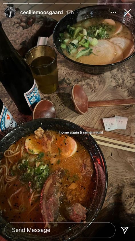 Ramen Aesthetics Insta Story, Ramen Instagram Story, Dinner Restaurants, Instant Noodles, Food Snapchat, Instagram Food, Vietnamese Recipes, Home Chef, Insta Story