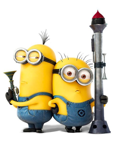 Despicable Me - Dave (Chris Renaud) is an intelligent minion who is kind, caring, and funny. "Bazooka Dave" loves rockets and missiles. He hates waiting Minion Rock, 3 Minions, Minions 2, Minion Mayhem, Despicable Minions, Minion Banana, Minion Pictures, Minions Love, Cute Minions