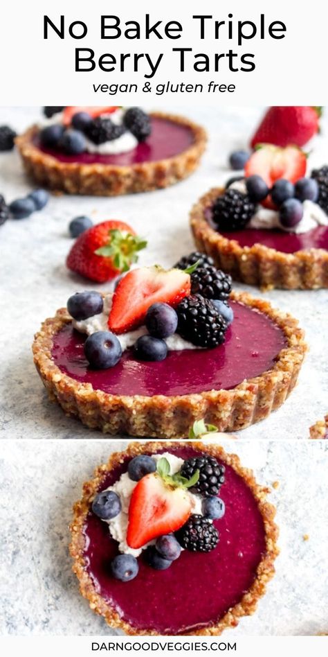 Date Sweetened Desserts, Berry Tarts, Berry Filling, Natural Desserts, Veggies Recipes, Healthy Summer Desserts, Berry Tart, Berry Dessert, Eggless Cake