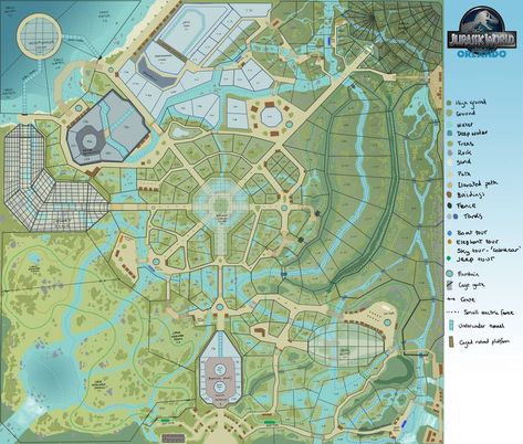 Jurassic World Orlando Map by JoshuaDunlop on DeviantArt Jwe2 Park Ideas, Jurassic World Evolution 2 Park Ideas, Jurassic World Map, Joshua Dunlop, Zoo Tycoon 2, Minecraft Park, Medieval Room, Jurassic World Evolution 2, Orlando Map