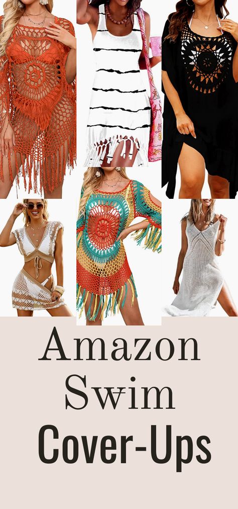 Shop the cutest Amazon swim cover-ups #amazon #coverups #bathingsuits #swimsuits #summertime #beachplease Beach Coverups, Swimsuit Coverups, Beach Please, Cover Ups, Swim Cover, The Cutest, Ups, Bathing Suits, Cover Up