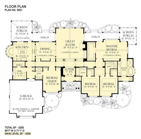 View-Oriented House Plans | One-Story Home Plans Family House Plans 1 Story, Mountain View Floor Plans, One Story Luxury House Plans, One Story Contemporary House Plans, House Floor Plans One Story, Luxury House Plans One Story, One Story 4 Bedroom House Plans, Five Bedroom House Plans One Story, Two Master Suite House Plans One Story