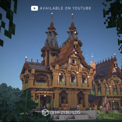 Big Builds Minecraft, Minecraft Deepslate Base Ideas, Minecraft Castle Mega Base, Minecraft Mega Taiga House, Medieval Kingdom Minecraft, Dark Oak Castle Minecraft, Minecraft Large House, Huge Minecraft Castle, Large Minecraft Castle