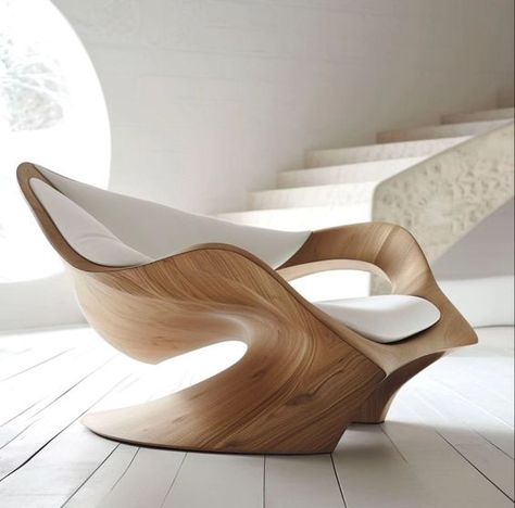 Artistic Chair Design, Crazy Chair Design, Closet Offices, Unique Chairs Design, Amazing Interior Design, Weird Furniture, Furniture Design Sketches, Sculptural Chair, Unusual Furniture