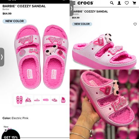 These so fye😍 #want #giftideas #giftforher #crocs #barbie #sandals #pink #want #fashion #shoes #explore #viral #trending #trendystreetstyle #fyp #outfits Barbie Sandals, Barbie Crocs, Dream Wishlist, Cute Slides, Pink Lifestyle, Swag Outfits For Girls, Trendy Street Style, Slipper Sandals, Fashion Sandals