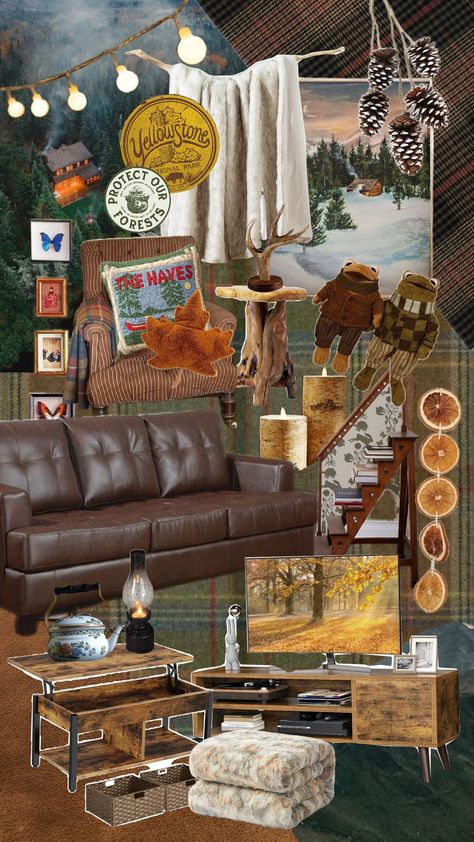 #cabincore Cabincore Aesthetic, Cabin Core, Interiors Dream, Aesthetic Collage, Game Room, Collage, Pins