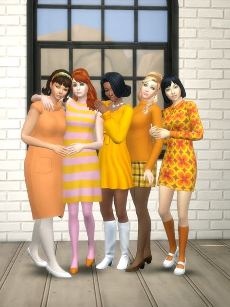 hi sugar, are you rationed? 1960 Sims 4 Cc, Sims 4 Cc 60s Clothes, Sims 4 60s Cc, Sims 4 1960s Cc, Sims 4 1960s, Sixties Makeup, Flares Outfit, Hair Bumps, Bump Hairstyles