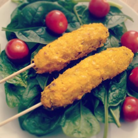 Raw Vegan Hot Dog, Vegan Corn Dogs, Vegan Hot Dog, Corn Dog, Raw Foods, Corn Recipes, Raw Vegan Recipes, Corn Dogs, Raw Food