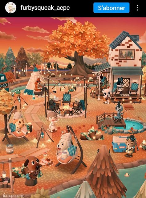 Acpc Campsite Ideas Aesthetic, Animal Crossing Pocket Camp Complete, Acnh Pocket Camp, Acpc Campsite Ideas, Anch Halloween, Animal Crossing Pocket Camp Ideas, Animal Crossing Pocket Camp Campsite, Pocket Camp Campsite Ideas, Ac Pocket Camp