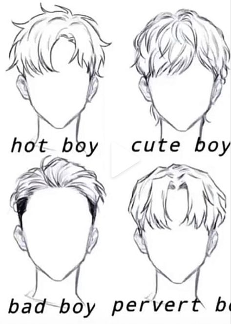 Boy Hair Drawing, Drawing Male Hair, Pelo Anime, Drawing Hair Tutorial, Manga Hair, Anime Boy Hair, Hair Sketch, Guy Drawing, Anime Hair