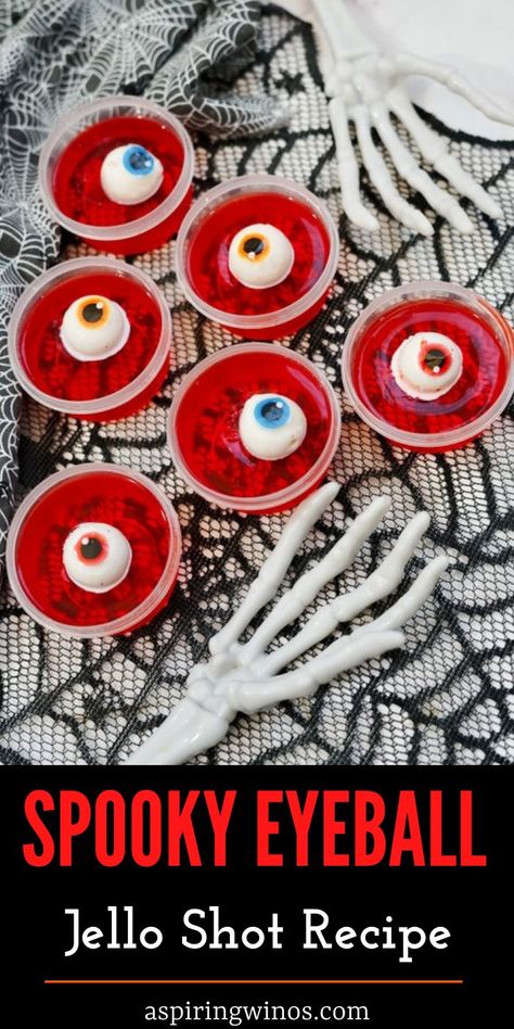 Eyeball Jello Shots | Eyeball Jello Shots: A Unique and Ghoulish Addition to Any Halloween Menu | Halloween Themed Jello Shots | Jello Shot Recipes | Spooky Eyeball Jello Shots #JelloShots #Halloween #EyeballJelloShots #HalloweenRecipe #EyeballJelloShotRecipes #PartyShots Themed Jello Shots, Eyeball Jello Shots, Eyeball Jello, Lime Jello Shots, Shots Jello, Strawberry Jello Shots, Jello Shots Recipe, Jello Shots Vodka, Halloween Jello Shots