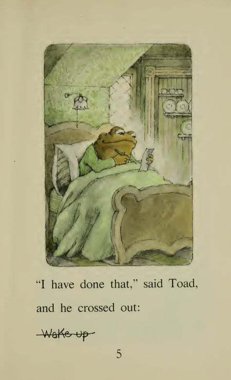 Lazy Girl Aesthetic, Frog And Toad Aesthetic, Arnold Lobel, Nature Music, Childhood Books, Frog Art, Lazy Girl, Frog And Toad, The Frog