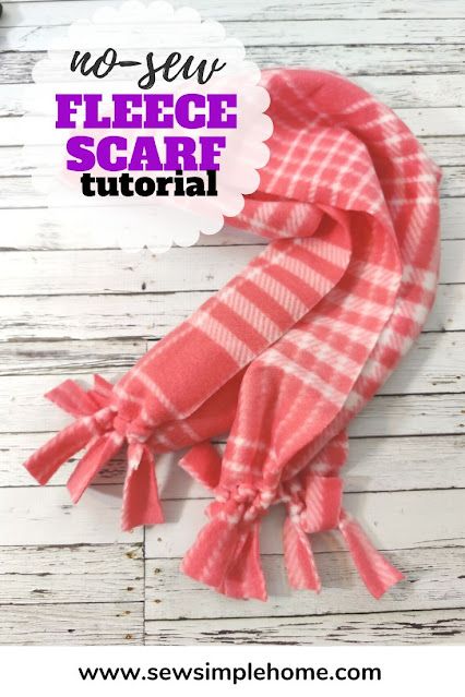 This fleece scarf pattern is a great project for anyone who wants to diy their own winter weather gear.