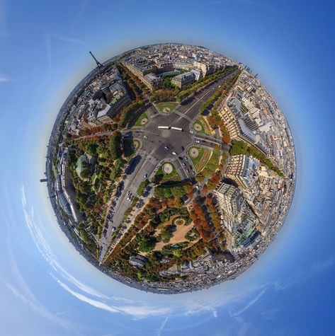 World city panoramas transformed into 360-degree globes – in pictures 360 Degree Photography, 360 Pictures, Panorama 360, 360 Photography, Panorama Photography, Panorama City, Photography Series, Paris Pictures, Wallpaper Dekstop