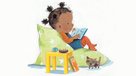 Lulu reading Lucy Fleming Illustrations, Illustration Poses, Story Books Illustrations, 동화 삽화, Children Book Illustration, Books Illustration, Kids Illustration, Book Illustration Art, Children's Illustration