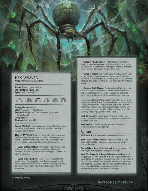 Dnd Lovecraft Monsters, Dnd Horror Character, Dnd Spider Monster, Dnd Boss Ideas, Horror Dnd Ideas, Dnd Nightmare, Dnd Spider, Dnd Horror, Homebrew Monsters