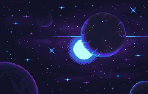 Night Widgets, Twin Shadow, Widget Pictures, Space Banner, Notion Cover, Banner Wallpaper, Pixel Art Ideas, Galaxies Wallpaper, Moon Space