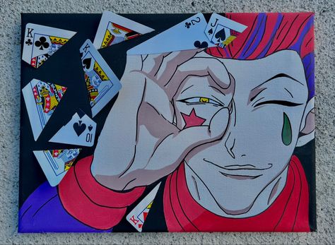 Hisoka Painting, Homemade Home Decor, Diy Canvas Art Painting, Mini Canvas, Mini Canvas Art, Hunter X Hunter, Diy Canvas, Diy Canvas Art, Canvas Art Painting