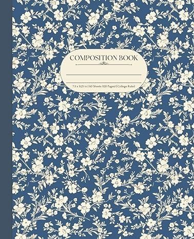 Composition Notebook: Aesthetic Retro Flowers Design | 7.5" x 9.25" | College Ruled 120 Pages: Publishing, AesthetCampus: Amazon.com: Books Composition Notebook Ideas, Good Notes Covers, Notebook Covers Aesthetic, Books Graphic Design, Composition Notebook Aesthetic, Good Notes Cover, Goodnotes Cover Aesthetic, Online Journaling, Notebooks Aesthetic