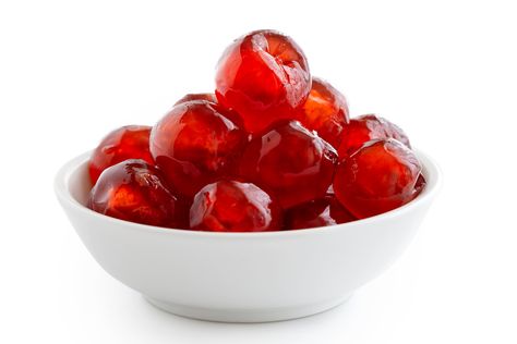 Candied Cherries Recipe, Glace Fruit, Candied Cherries, Glazed Cherries, Cherry Glaze, Candy Creations, Cherry Cordial, Banana Splits, Maraschino Cherries