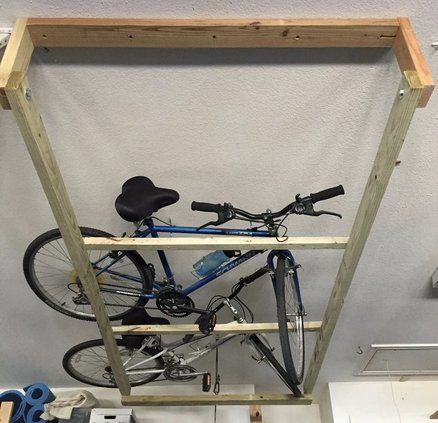 Bike Storage Garage Ceiling, Bike Rack Garage, Bike Storage Garage, Bike Lift, Garage Ceiling, Bike Hanger, Garage Storage Shelves, Ceiling Storage, Diy Swimming Pool