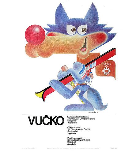 Sarajevo - 1984. - plakat3 - Olimpijske igre | by Bo_Mar 1984 Winter Olympics, Olympic Logo, Olympic Mascots, 1984 Olympics, The Olympic Games, Winter Olympic Games, Winter Games, Vintage Advertisement, Sport Poster