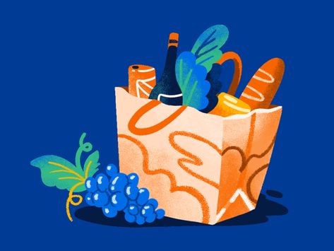 Grocery Illustration, Illustration Styles, Advertising Campaign, Food Illustrations, Graphic Illustration, Digital Illustration, Creative Professional, Fashion Illustration, Flash