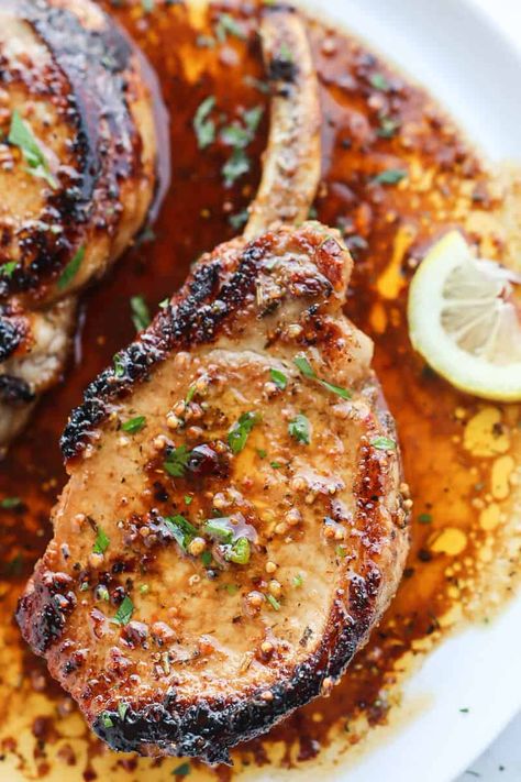 Baked Pork Loin Chops, Pork Loin Chops Recipes, Jamaican Curry Goat, Baked Pork Loin, Jamaican Brown Stew Chicken, Jamaican Rum Cake, Jamaican Oxtail, Jerk Marinade, Brown Stew Chicken