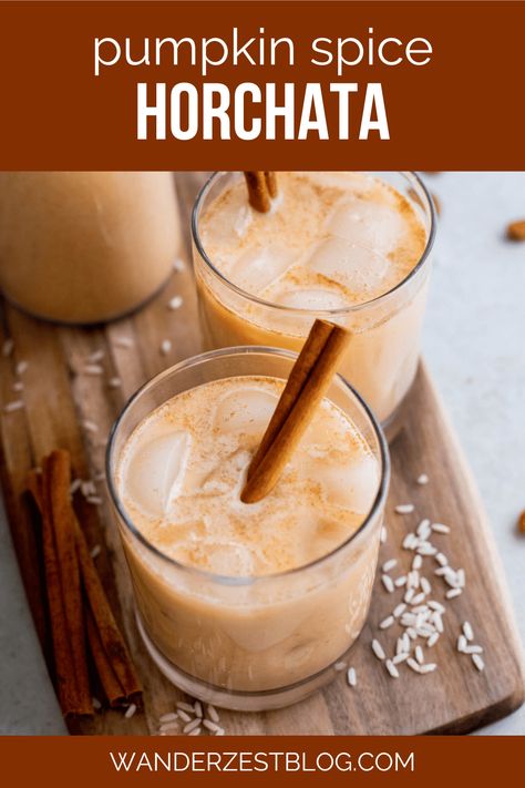 Aquas Frescas, Horchata Recipe Mexican, Christmas Drinks Nonalcoholic, Asian Drinks, Drinks Nonalcoholic, Horchata Recipe, Classic Pumpkin Pie, Pumpkin Spice Drinks, Season Recipes