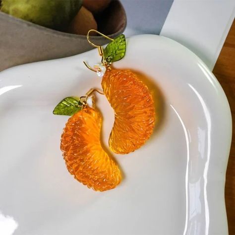 Just found this amazing item on AliExpress. Check it out! $2.06 | Orange sliced earrings, fruit jewelry, summer earrings Y2K Handmade Earrings Y2k, Fruit Jewelry, Jewelry Summer, Fruit Earrings, Funky Earrings, Orange Earrings, Summer Earrings, Summer Earring, Funky Jewelry