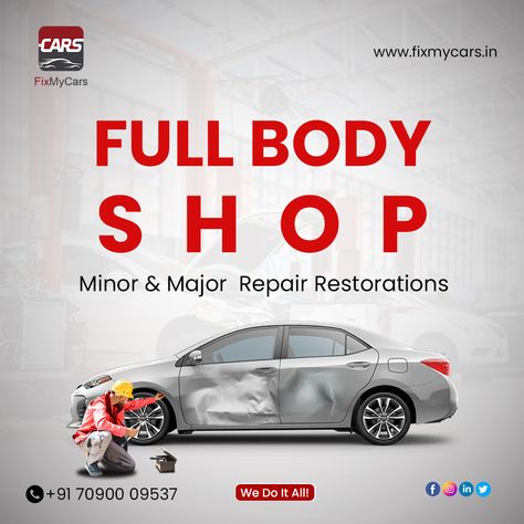 Car Services Ads, Car Services Creative Ads, Car Service Poster, Car Service Ads Creative, Car Service Center, Auto Body Repair Shops, Effective Ads, Car Advertising Design, Car Coating