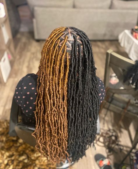 Half And Half Locs, Types Of Hair Styles, Dreadlock Hairstyles For Men, Types Of Hair, Half And Half, Dreadlock Hairstyles, Hairstyles For Men, Faux Locs, Half Up Half Down