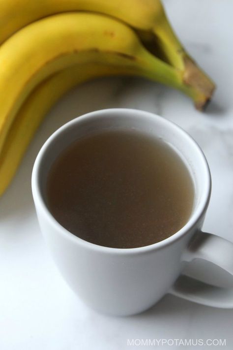 How To Make Banana Tea For Restful Sleep Banana Peels Uses, Banana Tea Recipe, Banana Peel Tea Benefits, Banana Tea For Sleep, Banana Tea Benefits, Banana Sleep Tea, Banana Peel Tea, Banana Peel Uses, Dehydrated Bananas