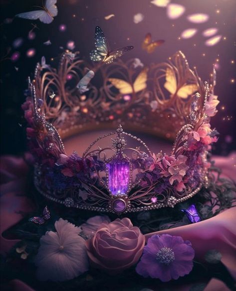 Fantasy Crown Queens, Queen Wallpaper Crown, Royalty Clothes, Fantasy Jewelry Magic, Magic Wallpaper, Fantasy Crown, Fantasy Queen, Crown Aesthetic, Crown Art