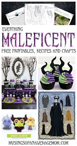 Musings of an Average Mom: Everything Maleficent Original Sleeping Beauty, Maleficent Birthday Party, Sleeping Beauty Coloring Pages, Princess Party Cake, Maleficent Party, Slumber Party Invitations, Free Poster Printables, Good Movie, Free Printable Activities