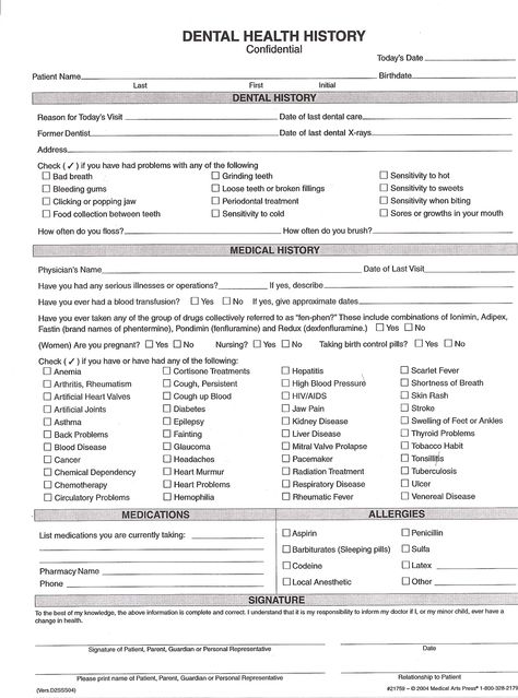 medical history forms | health history form (click on to view) Medical History Form, Family Health History, Health History Form, Clinic Interior, Case Presentation, Hospital Interior, Dental Art, Dental School, Family Dental