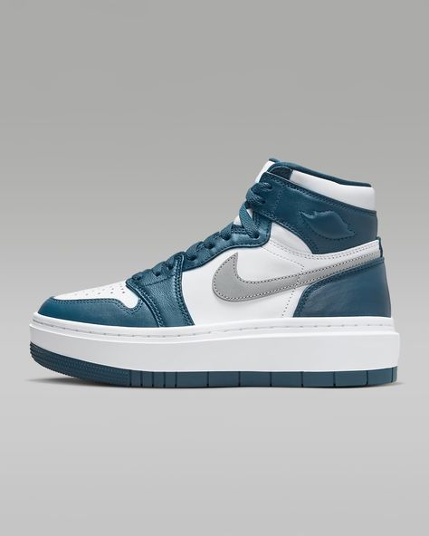 Air Jordan 1 Elevate High, Jordan 1 Elevate High, Jordan 1 Elevate, Nike Original, Womens Air Jordans, High Shoes, Blue Sneakers, French Blue, Shoes Nike