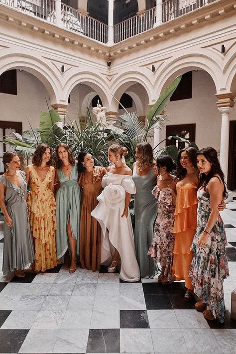 Fashionable Seville, Spain destination wedding | 100 Layer Cake | Bloglovin’ Destination Wedding Spain, Modern Bridesmaid, Top Wedding Trends, Bridesmaid Inspiration, 100 Layer Cake, Guest Attire, Wedding Attire Guest, Bridesmaid Style, Team Bride