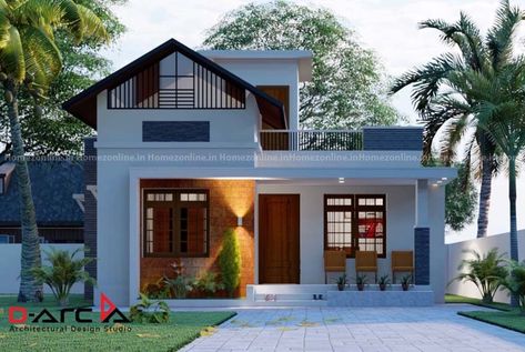 Kerala Type House Elevation, Single Floor House Design Kerala, Single Floor House Design Indian Village, Simple Home Design Exterior, Contemporary House Exterior Kerala, Single Floor House Design Elevation, Single Floor House Design Modern, Home Front Elevation Design, Small House Design Kerala