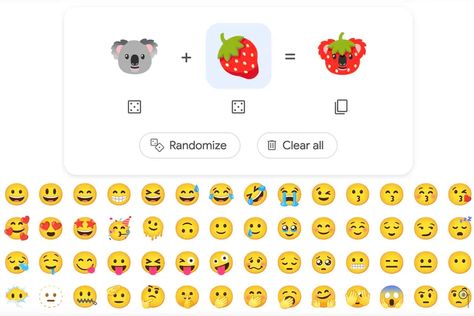 Google’s emoji mashup maker is now available in Search - The Verge Google Emoji, Make Emoji, Emoji Kitchen, Emoji Combinations, Search Web, Emoji Generator, Emoji Art, Google Store, The Verge