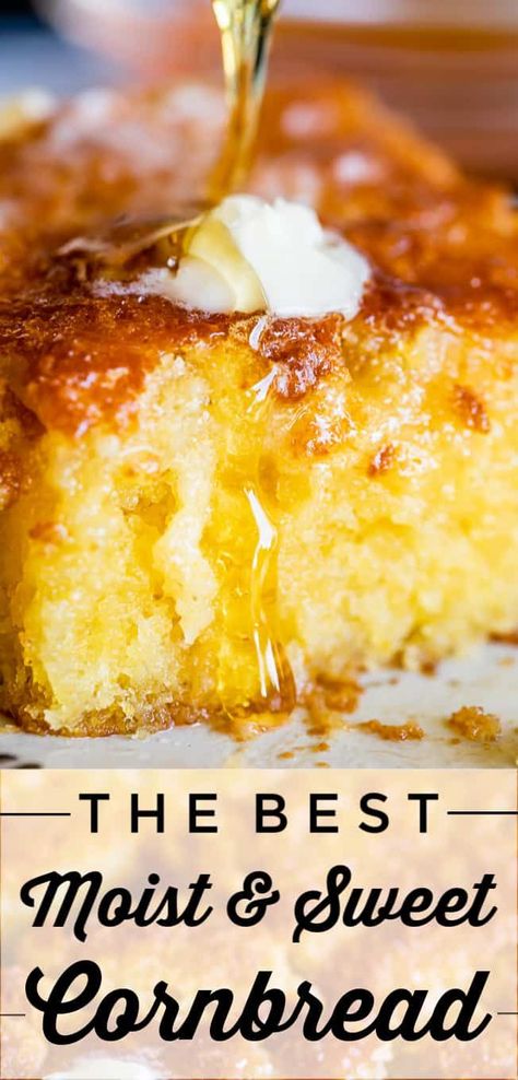 Sweet Cornbread Cake Recipe, Sweet Cornbread Cake, Honey Corn Bread, Cornbread Cake Recipe, Recipes Using Honey, Corn Cakes Recipe, Recipe With Honey, Chili Cornbread, Best Cornbread Recipe