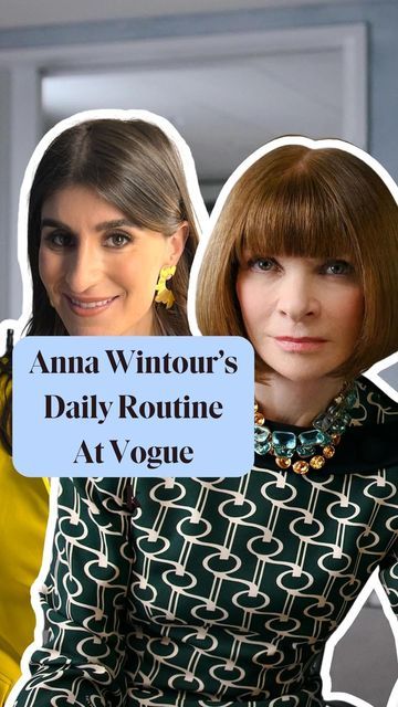 Haley Sacks I Zillennial Finance Expert on Instagram: "BEHIND EVERY SUCCESSFUL WOMAN IS AN IRONCLAD ROUTINE THEY DON’T WAIVER FROM… Here’s Anna Wintour’s! How does it comprare to yours? #financeiscool" Anna Wintour Style, Successful Woman, Anna Wintour, Successful Women, Daily Routine, Personal Finance, On A Budget, Budgeting, Finance