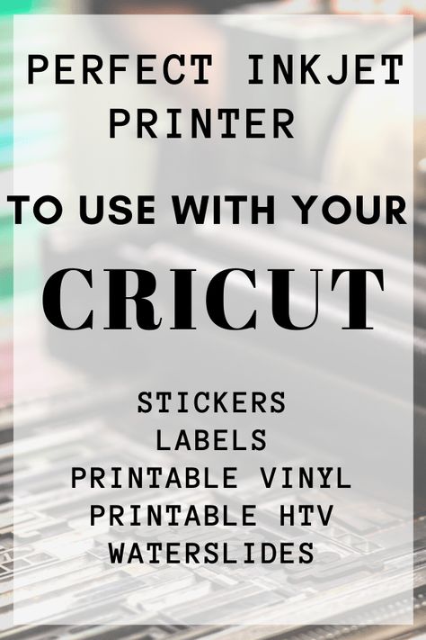 Best Printer For Cricut, Inkjet Printer Projects, Best Printer For Cricut Print And Cut, Best Inkjet Printer, Printer Crafts, Best Printer, Cricut Heat Transfer Vinyl, Tshirt Printing Business, Vinyl Printer