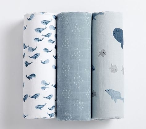 Nautical Baby Bedding, Sea Nursery, Nautical Prints, Ocean Nursery, Muslin Baby Blankets, Swaddle Sets, Baby Bedding Sets, Nautical Baby, Muslin Baby