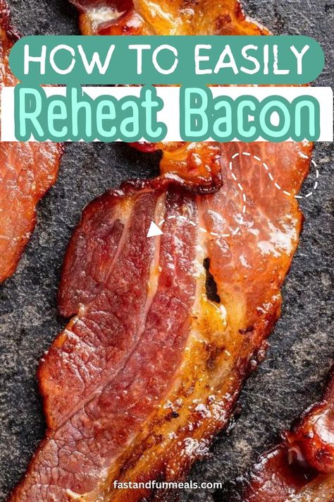 Learn how to reheat bacon so you can enjoy your favorite breakfast item for the second time around! Oven Cooked Turkey, Bacon In Toaster Oven, Reheat Pork Tenderloin, Reheat Bacon, Reheat Roasted Chicken, How To Cook Bacon Without The Mess, Best Way To Reheat Pizza, Cooked Turkey Recipes, Leftover Bacon