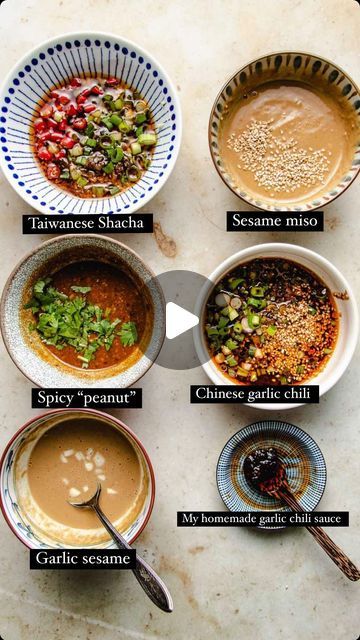 ChihYu Chiang | I Heart Umami® on Instagram: "FIVE HotPot Dipping Sauces. Which one is your favorite? ⁠ ⁠ From spicy chili garlic to creamy sesame, hot pot lovers! This post is for you! ⁠ ⁠ 5 flavors - ⁠ ✅ Creamy garlic sesame⁠ ✅ Chinese spicy chili garlic⁠ ✅ Taiwanese shacha ⁠ ✅ Japanese sesame miso⁠ ✅ Spicy peanut sauce!⁠ ⁠ They are all gluten-free, and paleo, and most of them are plant-based, too!⁠ ⁠ Just mix and DIP! ⁠ ⁠ ➡️ RECIPE - tap the URL link in my profile @iheartuammi.ny Thank you!⁠ ⁠ p.s. Pair the hotpot dipping sauces with my miso hotpot on the blog for the ultimate winter feast!⁠ .⁠ .⁠ .⁠ #hotpot #hotpotsauces #hotpotsauce #shabushabu #shabu #dippingsauce #sauce #winterfood #holidayrecipes #winterrecipes #healthyrecipes #healthydinnerideas #healthydinnerrecipes⁠ .⁠ https://i Hot Pot Sauces, Hotpot Sauce Recipe, Hot Pot Sauce Recipe, Hot Pot Sauce, Hotpot Dipping Sauce, Shabu Shabu Recipe At Home, Hot Pot Dipping Sauce Recipe, Hotpot Sauce, Shabu Shabu Recipe