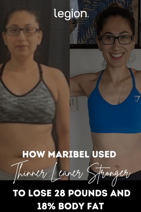 How Maribel Used Thinner Leaner Stronger to Lose 28 Pounds and 18% Body Fat "The best feeling is seeing how my body looks now and feeling amazing in my own skin." -Maribel after following the #ThinnerLeanerStronger program! Check out her story here: https://bit.ly/3rsqTPa Thinner Leaner Stronger, Leg Routine, Workout Splits, Best Feeling, Fitness Activities, Muscle Groups, Health Conditions, Body Fat, Build Muscle