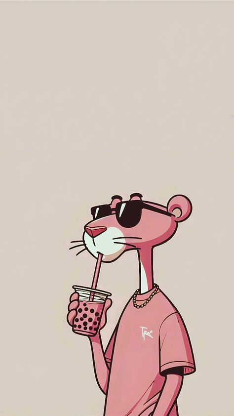 Wallpaper Iphone Pink Panther, Pink Panther Iphone Wallpaper, Pink Panther Wallpapers Iphone, Pink Panther Aesthetic, Savage Cartoon, Pink Panther Wallpapers, Panthere Rose, Savage Wallpaper, Wall Iphone