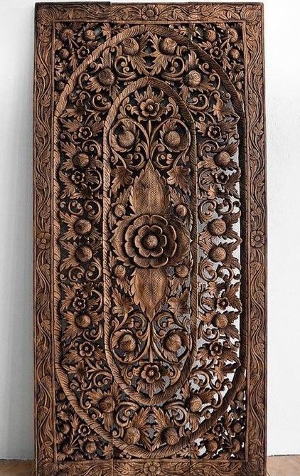 Lattice Wall, Carved Wood Wall Art, Wooden Artwork, Interior Wood Doors, 3d Cnc, Timber Door, Wall Art Hanging, Carved Doors, Bed Headboard